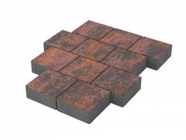  Тротуарная плитка Stellard Квадрат 200x200x80 мм Браун: внешний вид