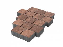  Тротуарная плитка Stellard Квадрат 150x150x80 мм Мокко: внешний вид