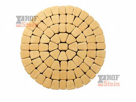  Тротуарная плитка 342 механический завод Классика круговая 60мм Желтый: внешний вид